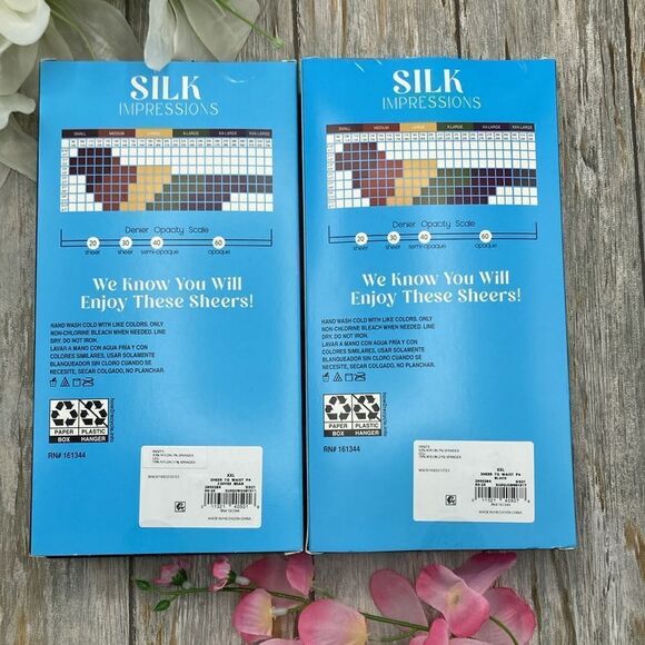 Silk Impressions Sheer to Waist Pantyhose Nylon Sock 2, 4-Packs Size XXL - Picture 2 of 8